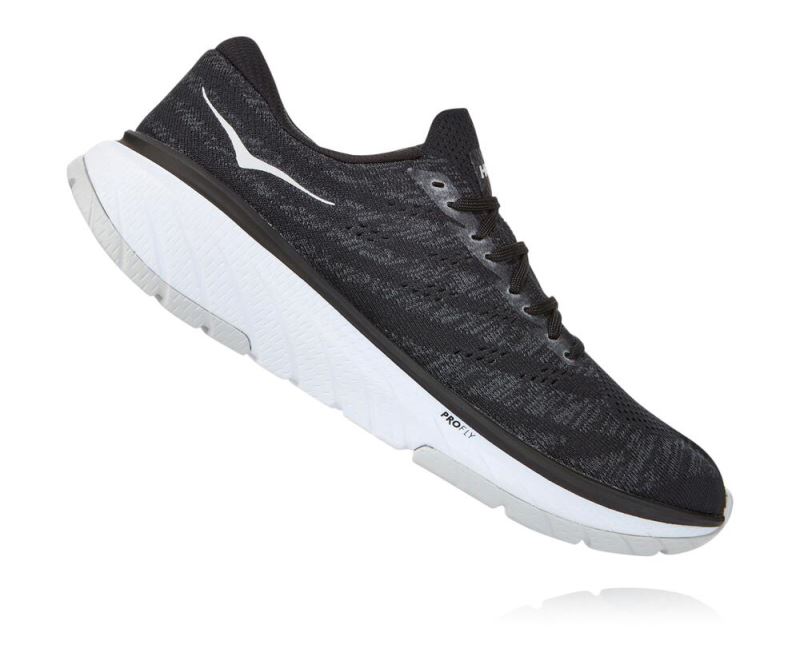 Hoka One One Cavu 3 - Tenis Corrida Estrada Homem Pretas / Branco | PT-C3aAdqD